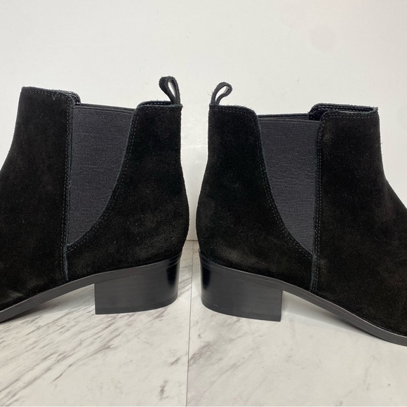 Marc Fisher Yikalo Black Suede Pointy Toe Chelsea Bootie 7M - Picture 8 of 14